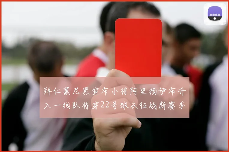 拜仁慕尼黑宣布小将阿里扬伊布升入一线队将穿22号球衣征战新赛季